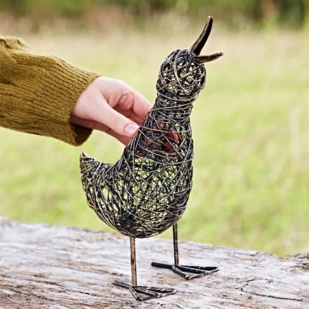 Calling duck wire ornament