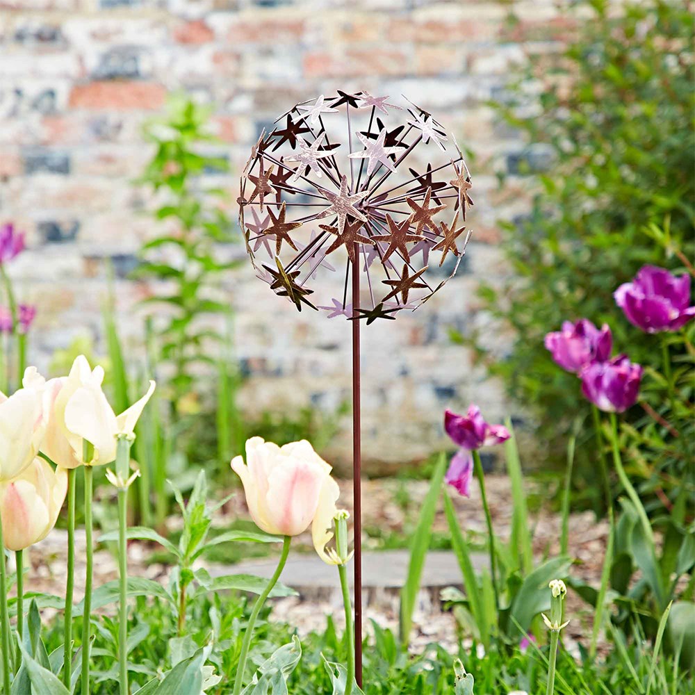 Allium decorative garden stake