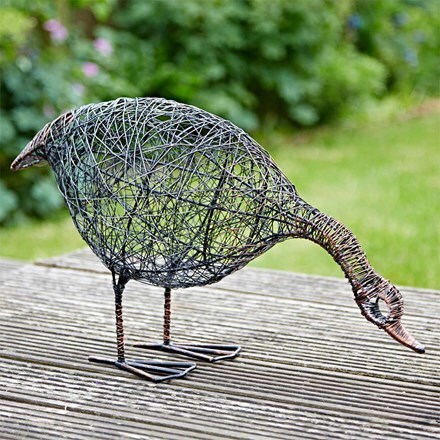 Drinking duck wire ornament