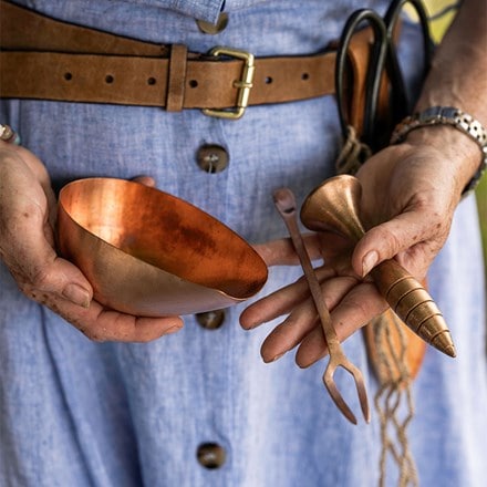 Premium copper potting & seed starting tool kit