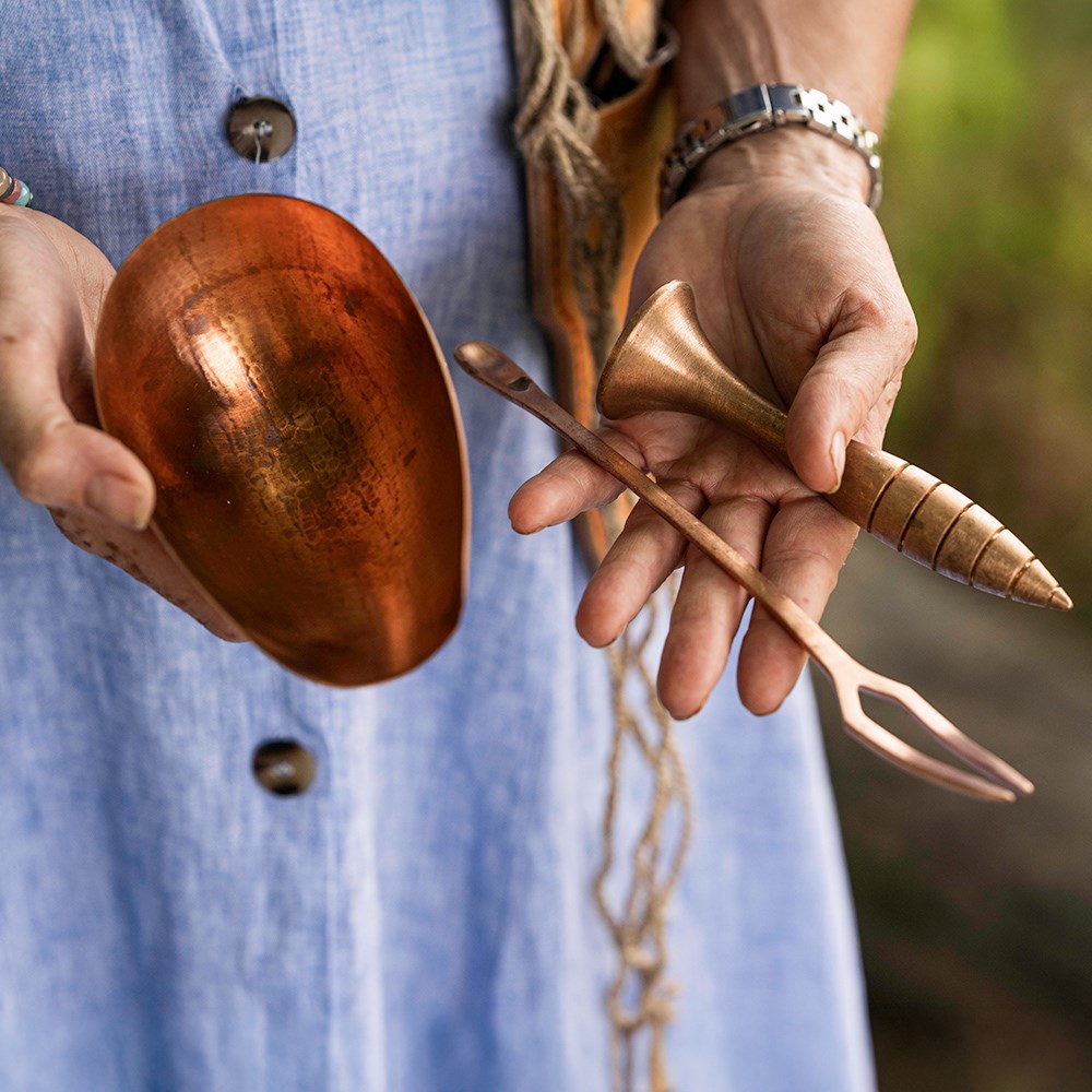 Premium copper potting & seed starting tool kit