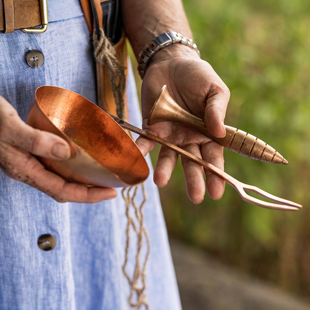 Premium copper potting & seed starting tool kit
