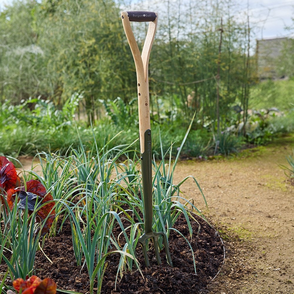 RHS Burgon & Ball BoronGreen border fork