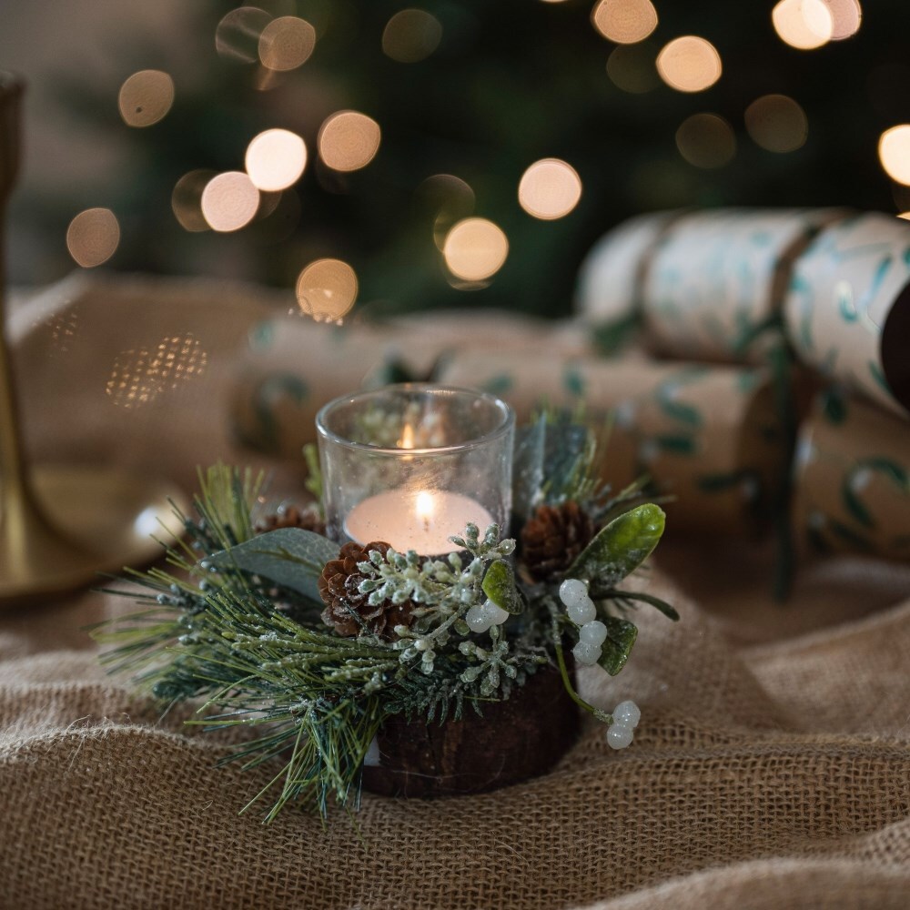 Woodland tealight holder