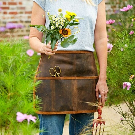 Gardeners buffalo leather half apron