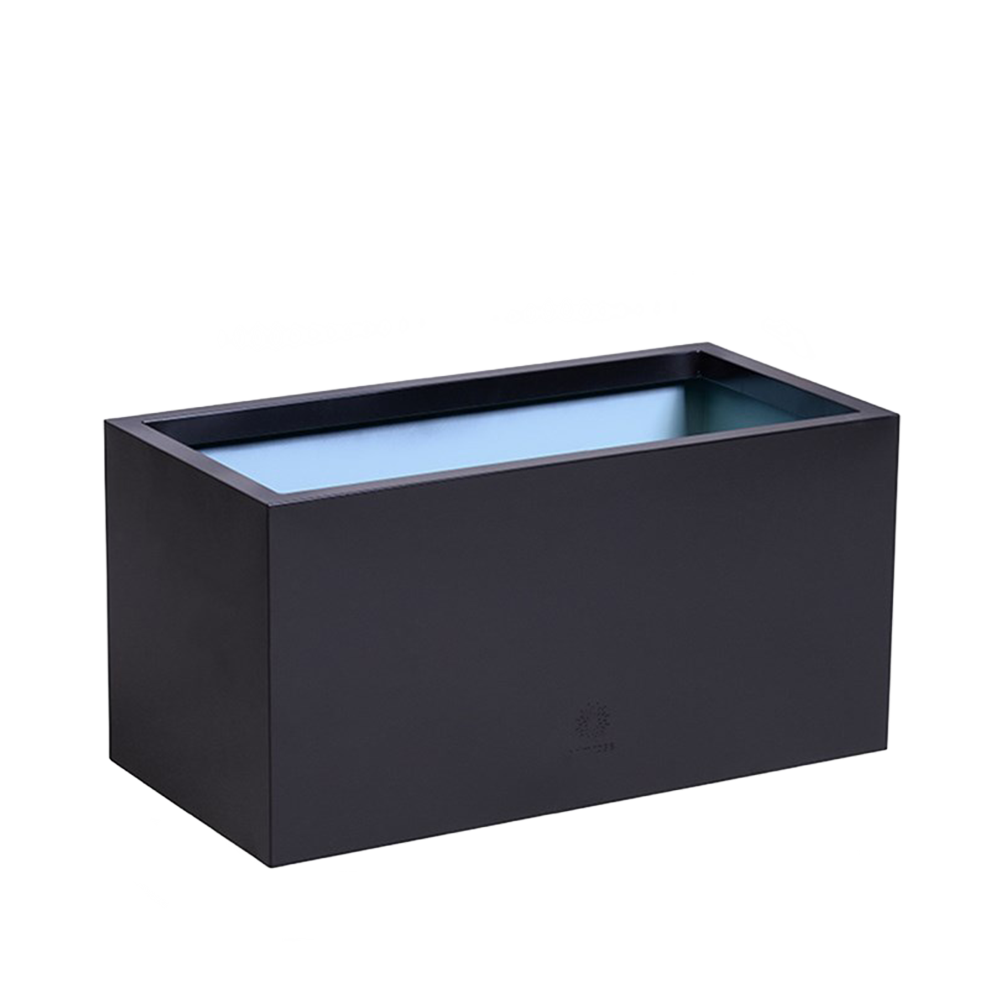 Black Zinc Trough Planter