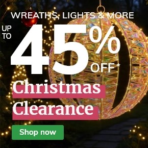 Christmas Clearance: Up to 45% off