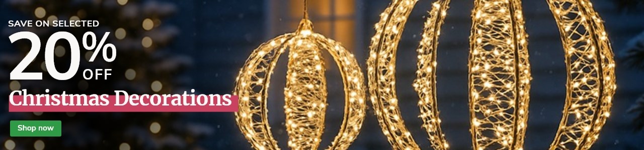 Christmas Offers: 20% off Wreaths, Lights & Decorations
