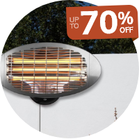 Outdoor heating: up to 70% off