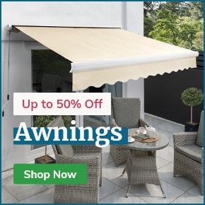 Save up to 50% Off Awnings