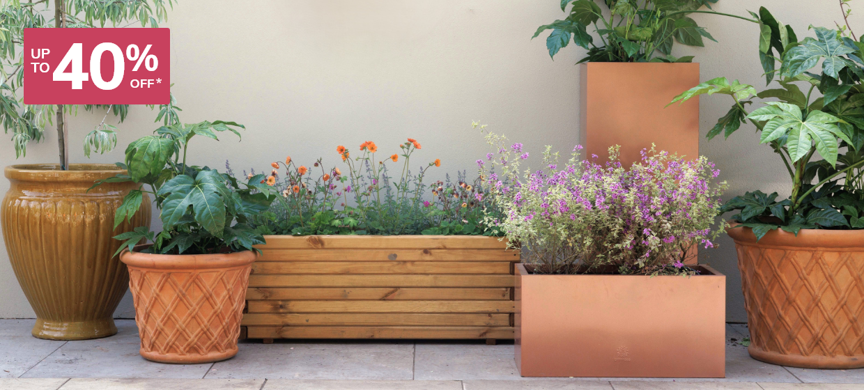 Up to 40% off Planters