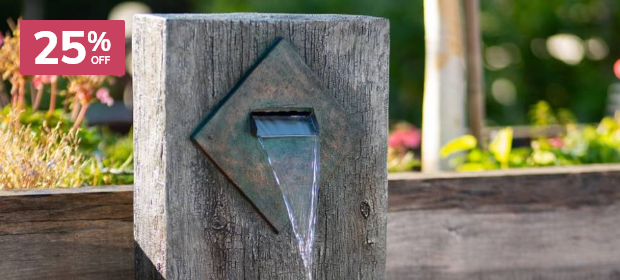25% Off Water Wall Features