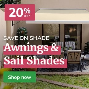 Awnings & Sail Shades: 20% off*
