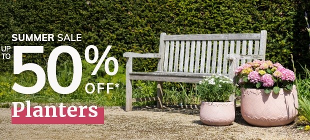 Up to 50% off Planters