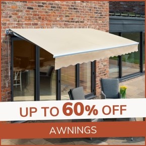 Awnings: up to 60% off