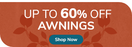 Awnings: up to 60% off