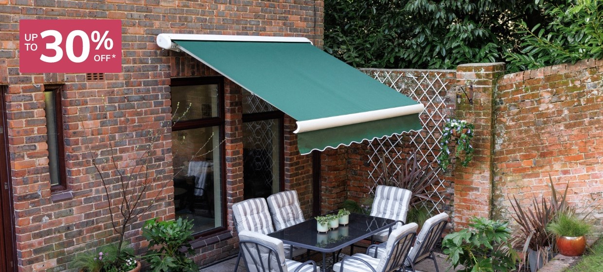 Awnings: Up to 30% off