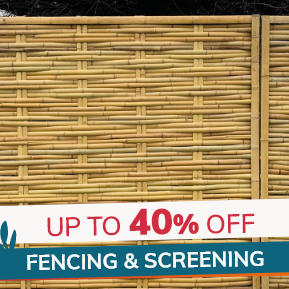 Fencing & Screening: Up to 40% off