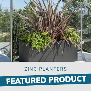 Zinc Planters: Featured Product