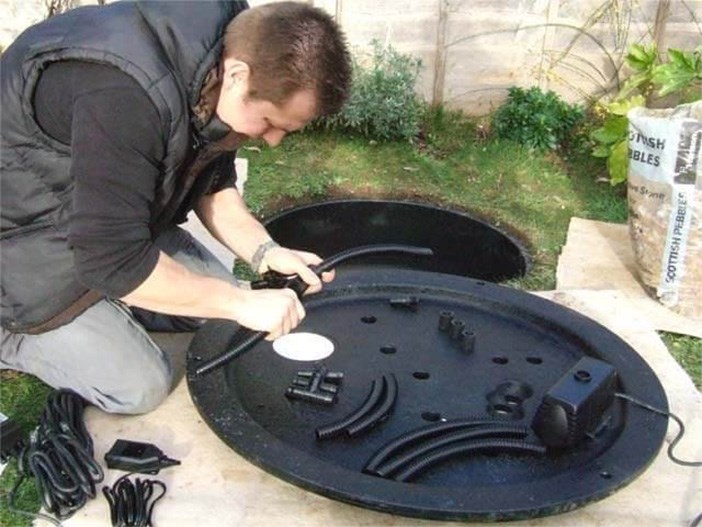 Installing a water feature