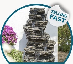 Selling Fast: 8-Tier Rock Cascade Water Feature