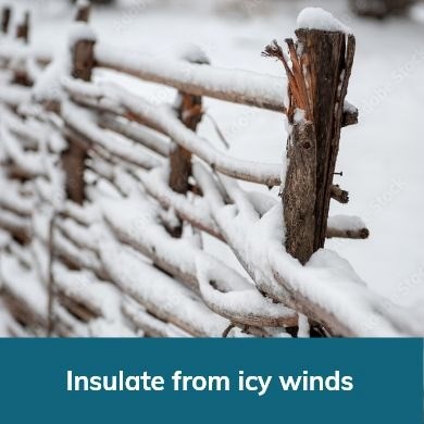 Insulate from icy winds