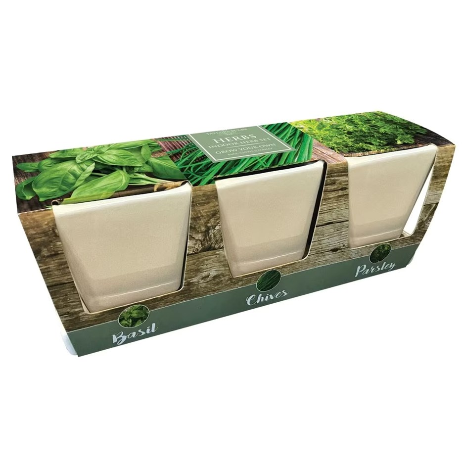 Ceramic Windowsill Herb Kit