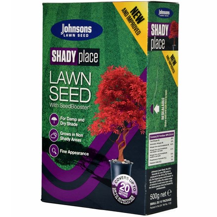Johnsons Shady Lawn Seed | Lawn Grass Seed | 425gm covers 20 sqm