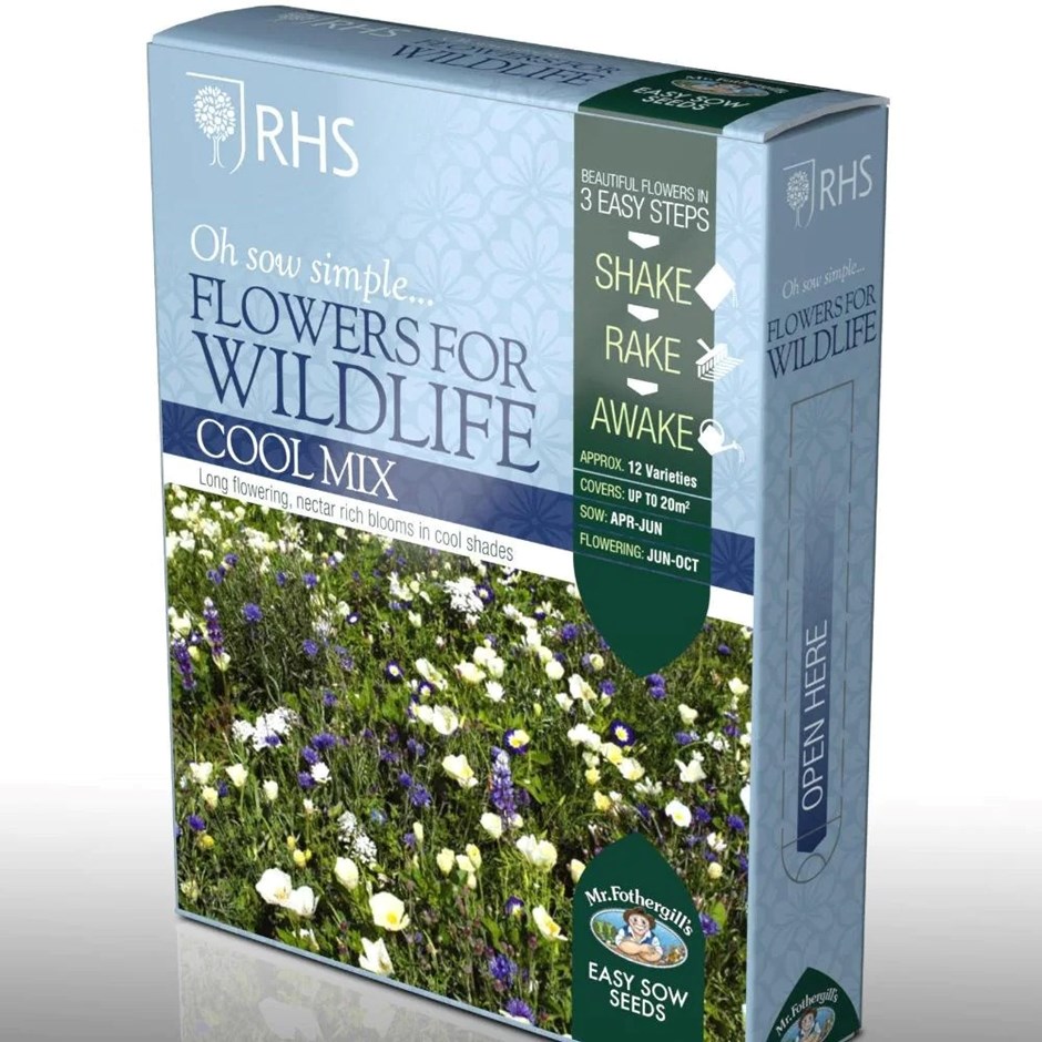 Shake And Sow Flowers For Wildlife Cool Mix | Licensed By The Royal Horticultural Society