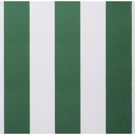 Green and white stripe polyester cover for 3.5m x 2.5m awning includes valance