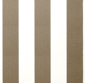 Mocha Brown & White Stripe Polyester Cover for 2m x 1.5m awning (inc. valance) 