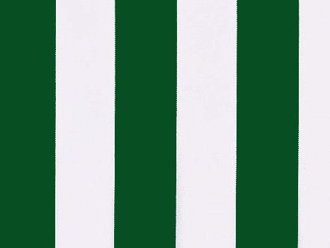 Green and White polyester cover for 6.0m x 3m awning includes valance