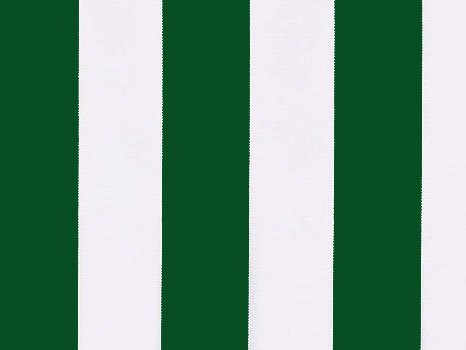 Green and White polyester cover for 6.0m x 3m awning includes valance