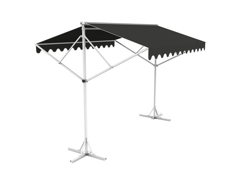 3m Free Standing Charcoal Awning