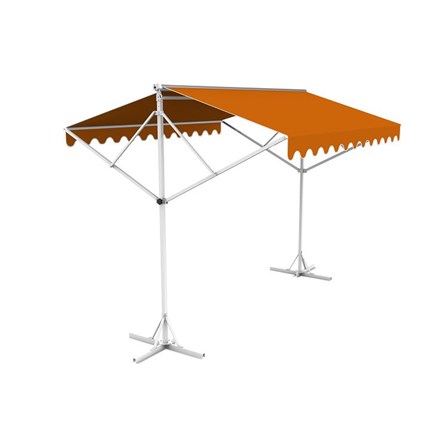 5m Free Standing Terracotta Awning