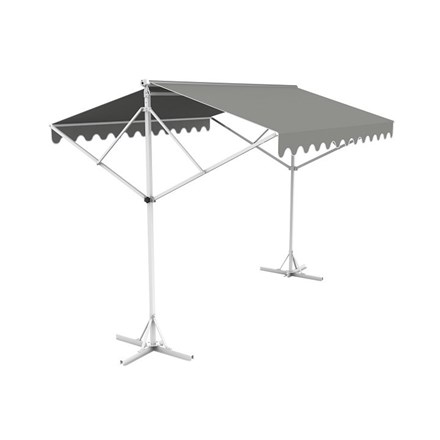 5m Free Standing Silver Awning