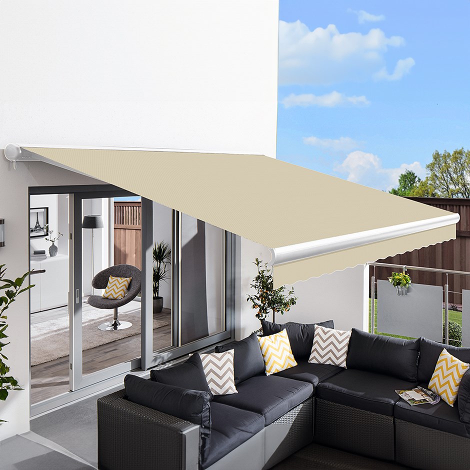 Full Cassette Manual Awning | Sand
