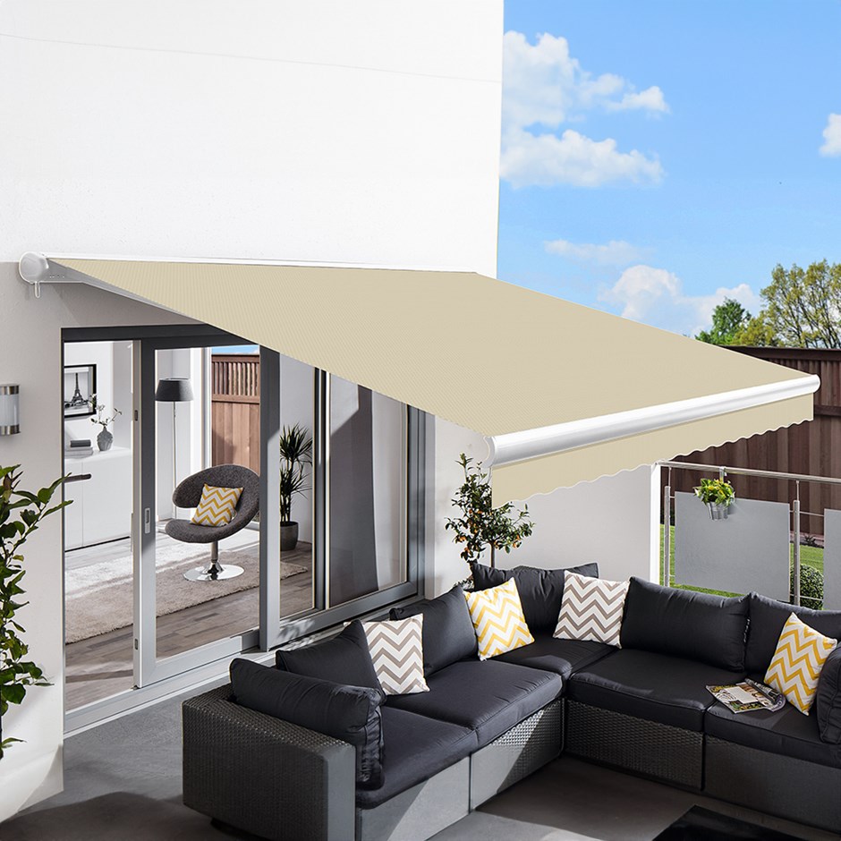 Full Cassette Electric Awning | Sand