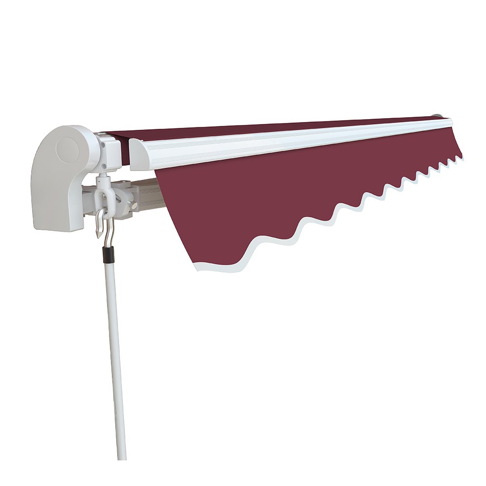 Standard Manual Awning | Burgundy