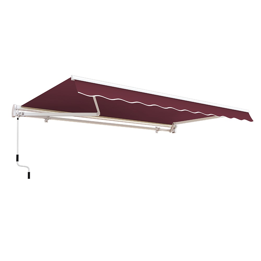 Standard Manual Awning | Burgundy