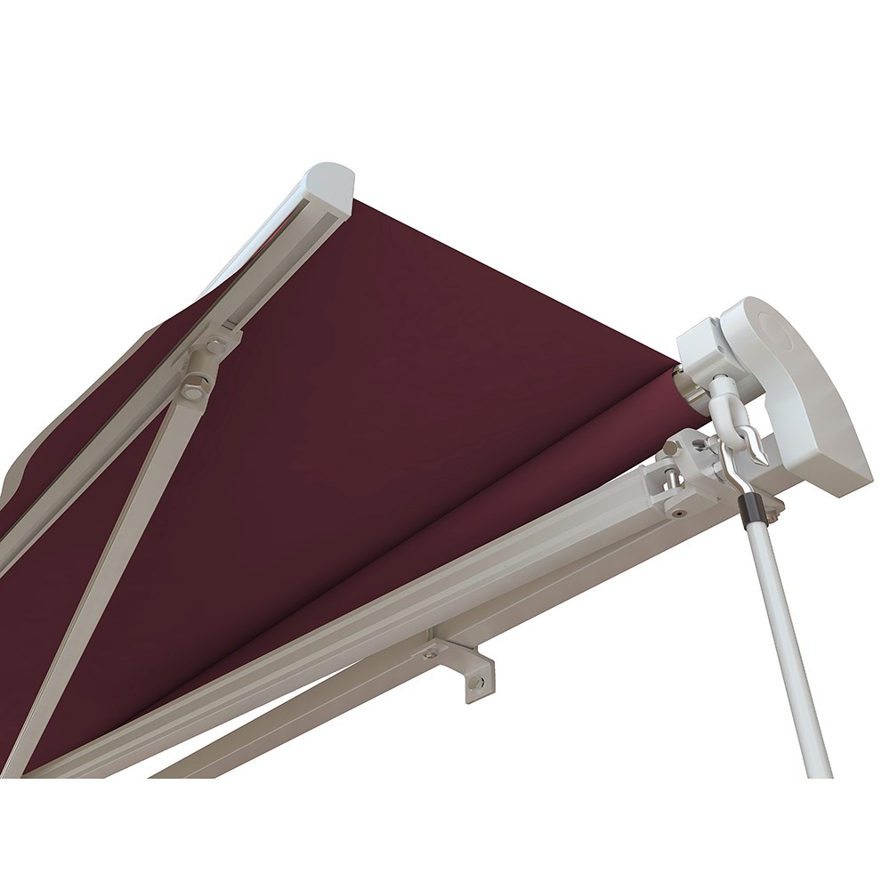 Standard Manual Awning | Burgundy