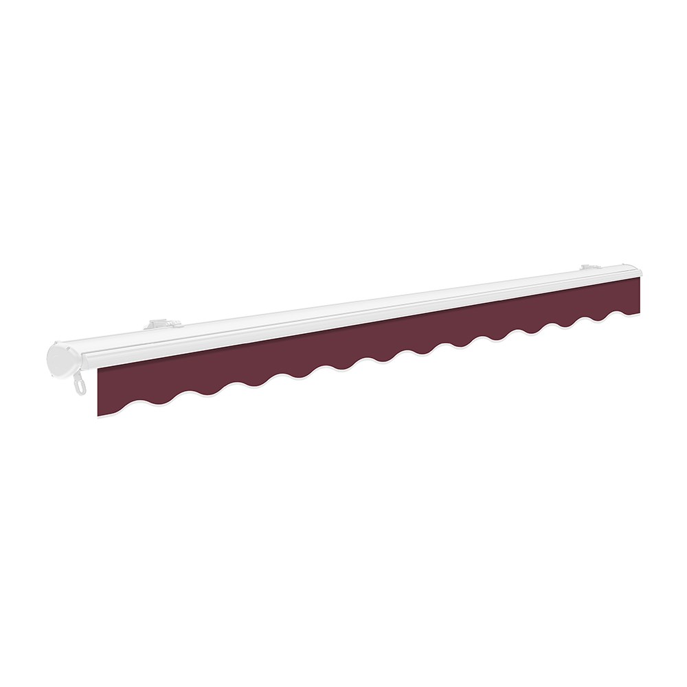 Half Cassette Manual Awning | Burgundy