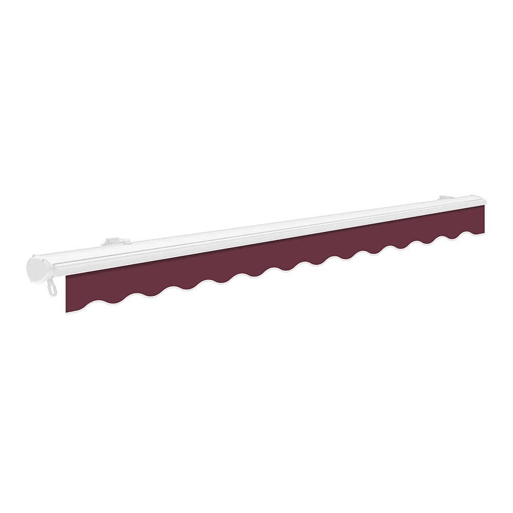 Half Cassette Electric Awning | Burgundy