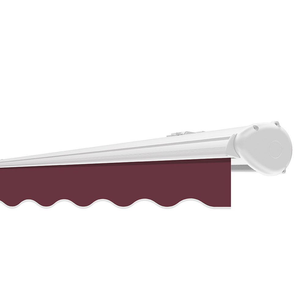 Half Cassette Electric Awning | Burgundy