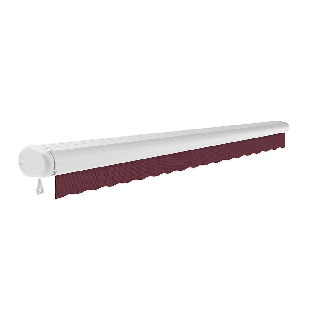 Full Cassette Manual Awning | Burgundy