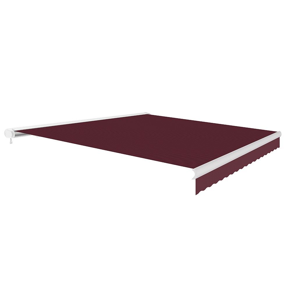 Full Cassette Electric Awning | Burgundy