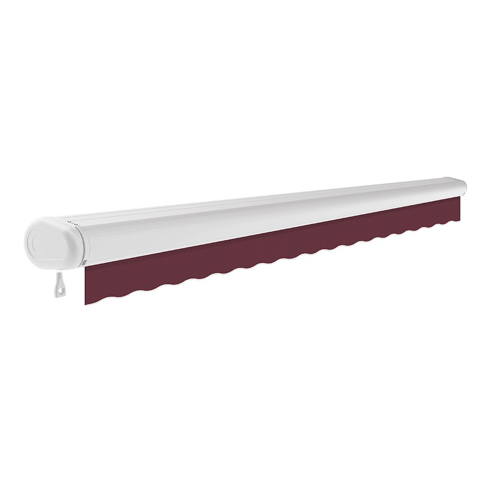 Full Cassette Electric Awning | Burgundy