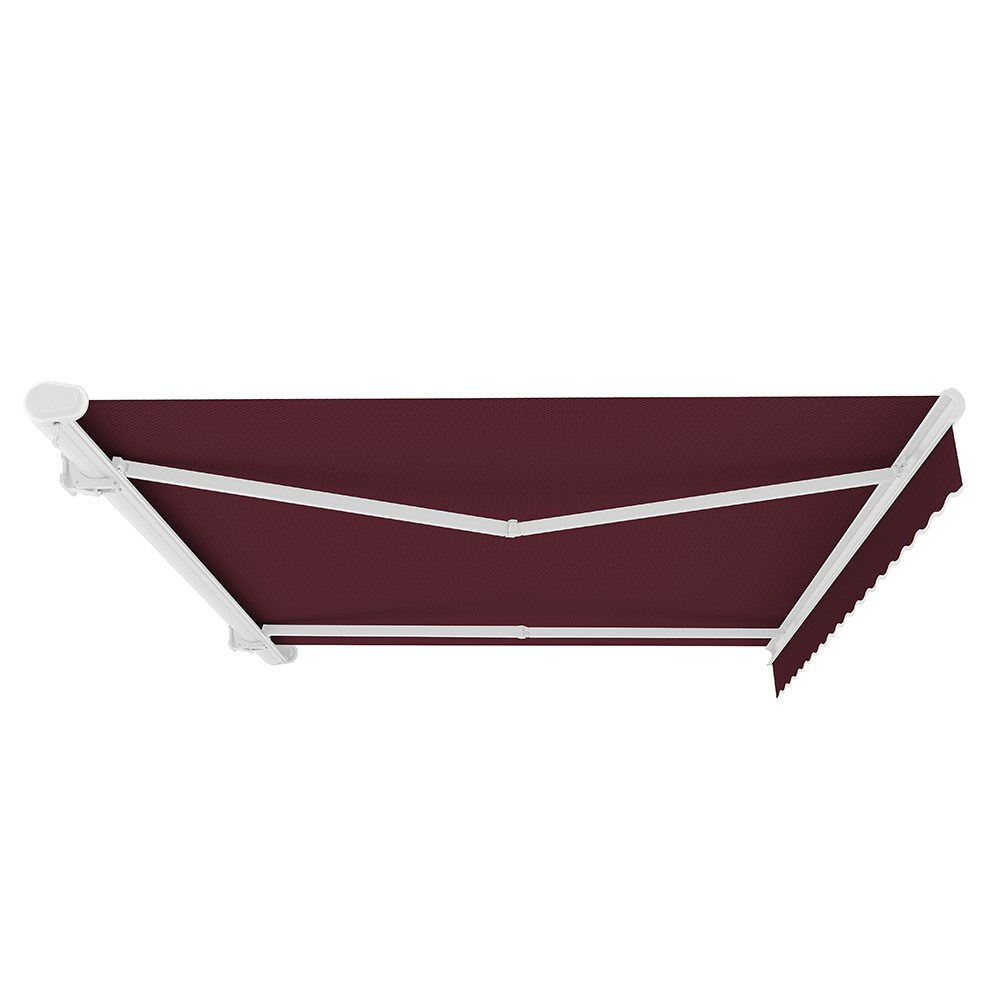 Full Cassette Electric Awning | Burgundy