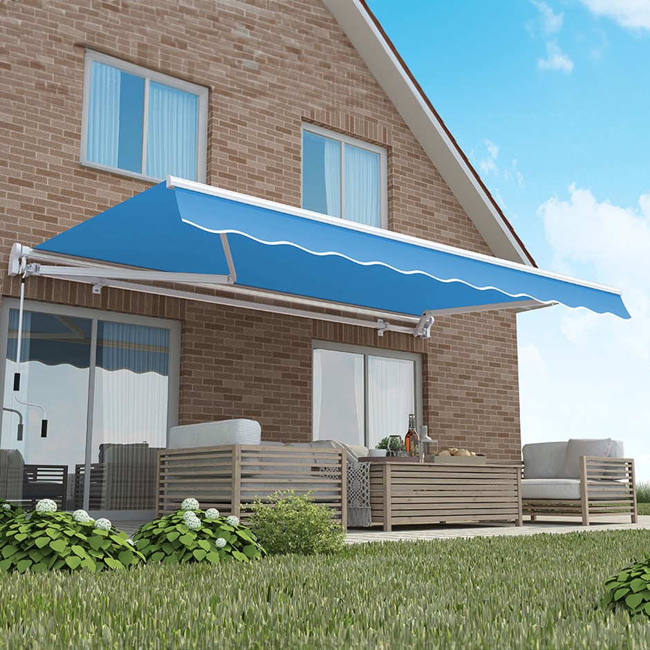Standard Manual Awning | Azure Blue