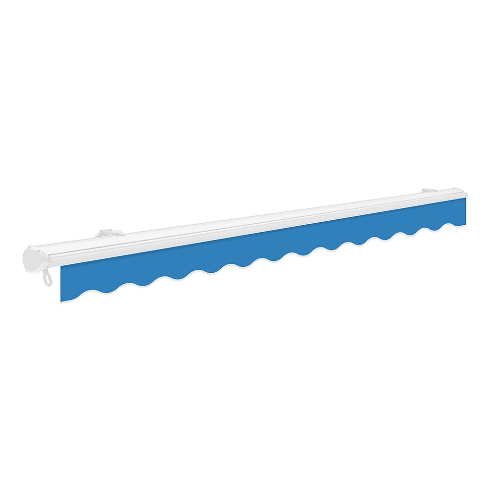Half Cassette Manual Awning | Azure Blue